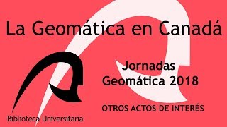 La Geomática en Canadá [upl. by Gratt985]