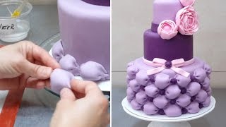 How To Make Billowing Pillows for a Wedding Cake by Cakes StepbyStep [upl. by Airla]