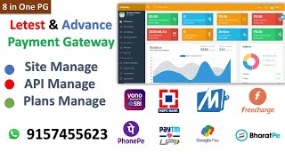 Payment Gateway Letest amp Advance Admin Panel Source Code 8 in One PG Full Source Code Low Cost upi [upl. by Erkan]