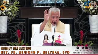 Homily Reflection of Rev Fr Benigno Beltran SVD [upl. by Llerut859]