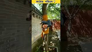 শাওলেন মং হওয়ার জন্য কঠোর পরিশ্রম🥲  Hard work to become a Shaolin Mongshortsentertainment [upl. by Sankey]