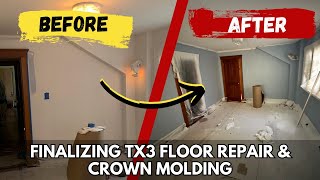 How To Finish Installing Hi Tech Spall TX3 Polyurethane Repair Material amp Crown Molding Work [upl. by Knowle799]