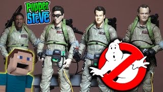 GhostBusters Diamond Select Toys Action Figures Series 1 amp 2 Movie Unboxing Ray Peter Egon [upl. by Eirehs]