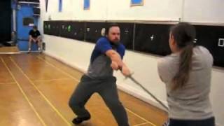 BASICS LEVEL 1  Eric Hunter Broadsword Exam Fight  May 2012 [upl. by Anitsirhk129]