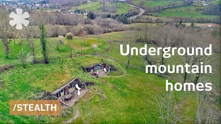 Family builds twin underground homes in ancient mountain farm [upl. by Kruger]