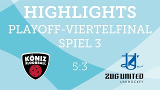 Highlights Floorball Köniz vs Zug United [upl. by Lily761]