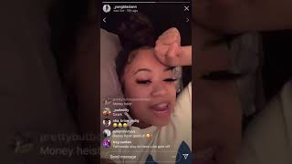 NLE Choppa Kissing on Blasian on Instagram Live Snippet [upl. by Adnofal798]