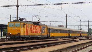 Czech Republic RegioJet Class 162 no 162116 leaves Nymburk on a Kolin to Usti nad Labem train [upl. by Anidal]