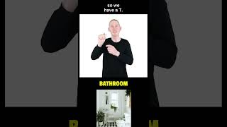 How To Sign BATHROOM in ASL  American Sign Language [upl. by Ettenal]