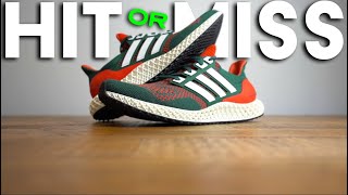 BEST 4D SNEAKER EVER Adidas ULTRA 4D Miami Hurricane Review [upl. by Ahsilem988]