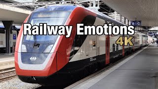 🚆 4K Brand new tilting double decker train cab ride Switzerland  IR70 Lucerne  Zurich [upl. by Crenshaw]