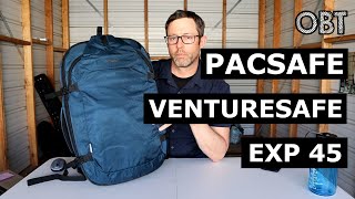 Pacsafe Venturesafe EXP45 Security Travel Backpack [upl. by Neumann]