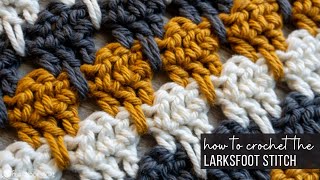 Larksfoot Stitch Tutorial [upl. by Dougal945]