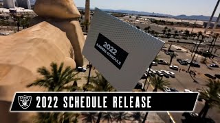 Raiders 2022 Schedule Reveal  Las Vegas Raiders  Schedule Release  NFL [upl. by Anav]