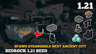 Bedrock Seed Minecraft 121 Seed  Spawn village amp stronghold next ancient city  Bedrock 121 [upl. by Klepac]