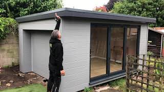 Composite clad garden room with Kingspan roofing sheets [upl. by Legnaesoj]