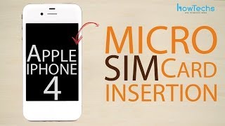 Apple iPhone 4  How to Insert the SIM card [upl. by Meehyr]