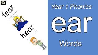 Year 1 Phonics Phase 3  ‘ear’ Words [upl. by Fernyak]