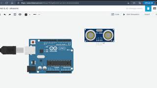 TinkerCAD Arduino Tutorial  Ultrasonic Sensor [upl. by Erdnaxela]