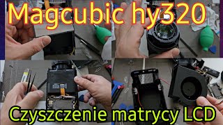 Magcubic hy320 czyszczenie matrycy LCD Jak rozebrać projektor [upl. by Iznil]