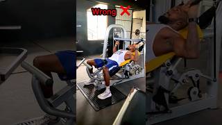 How To Do incline chest press Correctly ❌✅💪short shortsviral shots lahirulalanafitnees 💪🏼✅ [upl. by Kcarb]