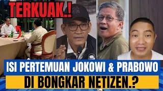 TERKUAK ISI PERTEMUAN JOKOWI DAN PRABOWO DI BONGKAR NETIZEN SAMPAI SBY amp PRABOWO SENTIL JOKOWI [upl. by Ahsemrac]