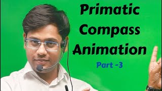 Prismatic compass by Animation Part3 civilengineering survey tarifsir ae je exam [upl. by Krystle112]