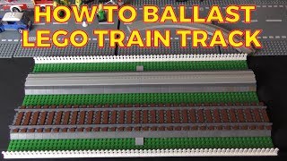 How To Ballast Lego Train Track amp Monorail Track [upl. by Edholm]