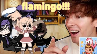 The Afton family react to flamingo part 1 [upl. by Thurstan584]