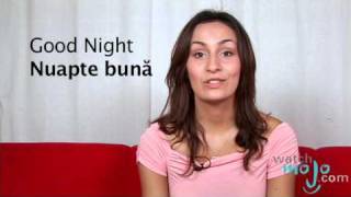 How to Say in Romanian Good Night [upl. by Nahij]