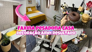 Faxina completa casa decoraçãofaxina quarto decoreibanheiro cheirosocozinha cozinha almoçolanche [upl. by Hennie]