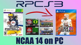 How to play EA COLLEGE FOOTBALL 25 on PC for FREE  NCAA 14  How to Install RPCS3 and Revamped Mod [upl. by Lukash]