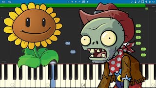 Theres A Zombie On Your Lawn  Piano Tutorial  Plants vs Zombies [upl. by Ainitsirk12]