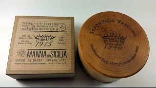 New in the Den  Saponificio Varesino Manna Shaving Soap [upl. by Atelra662]