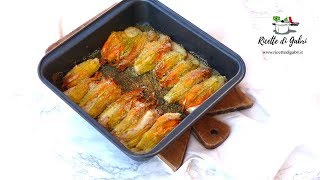 FIORI DI ZUCCA RIPIENI al FORNO Ricetta facile veloce e sfiziosa  RICETTE DI GABRI [upl. by Keel]