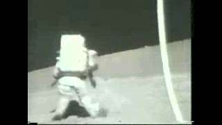 Apollo 17 Astronaut Falls on the Moon  Video [upl. by Aylsworth781]