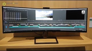 5K Çözünürlüklü Dev Philips Monitör  IFA 2018 [upl. by Merow468]