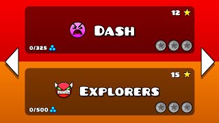 Dash and Explorers  Geometry dash 22 [upl. by Herrmann]