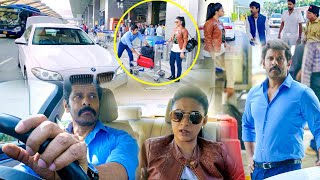 Chiyaan Vikram amp Keerthy Suresh Tamil Movie Airport Scene  Bobby Simha  Kollywood Multiplex [upl. by Jecon]