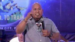 Bato Delarosa speaks in front of the Adventist Christians in Bukidnon [upl. by Reffinej]