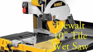 Dewalt 10” Tile Saw  Cutting Mosaic Tile [upl. by Araid152]