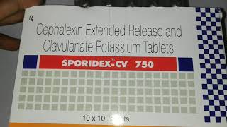 SporidexCV 750 Tablets  Uses Side Effects and Composition [upl. by Tolliver268]