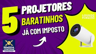 5 MELHORES PROJETORES BOM e BARATOS 2023 HD JÁ COM IMPOSTO [upl. by Lello]