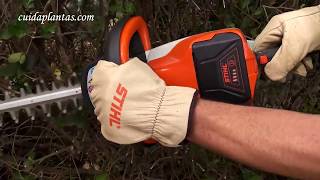 PODA DE SETOS Y TOPIARIOS ¡A BATERÍA con STIHL [upl. by Maegan]