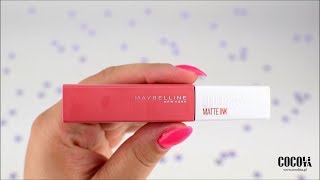 MAYBELLINE SUPER STAY MATTE INK 130 Matowa pomadka w płynie SELFSTARTER [upl. by Kery]