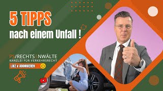 5 Tipps nach einem Unfall   PS Rechtsanwälte [upl. by Kariv]