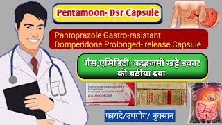 Pantoprazole Gastro resistant amp Domperidone prolongedrelease capsule pentamoon  Dsr Capsule [upl. by Trebbor]