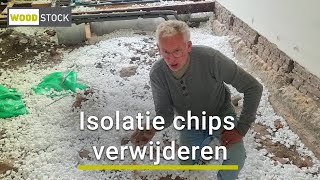 Efficiënt isolatie chips verwijderen met een bladblazer Gaat het werken [upl. by Dorothee573]