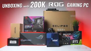 VLOG UNBOXING worth 200K ROG Gaming PC ft Strix Z590E Gaming Wifi amp Ryujin II 360 AIO Ph [upl. by Quita851]