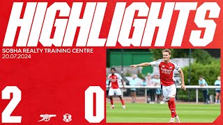 JESUS AND SMITH ROWE SCORE IN WIN 🤩  HIGHLIGHTS  Arsenal XI vs Leyton Orient 20  Preseason [upl. by Mieka]